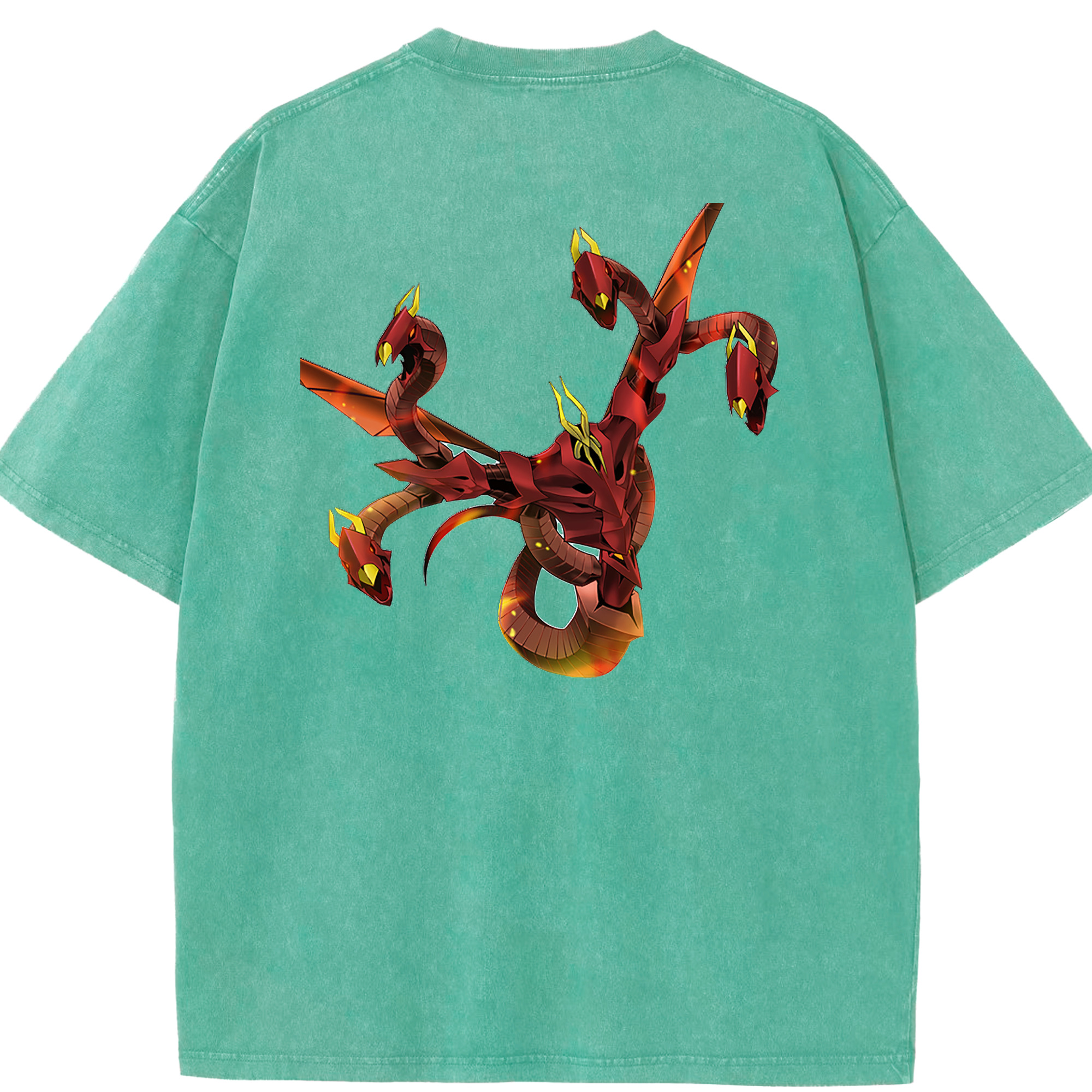 （画像用） 遊☆戯☆王 Yu-Gi-Oh! 綿100% ヴィンテージ風 半袖Tシャツ（背面プリント）
